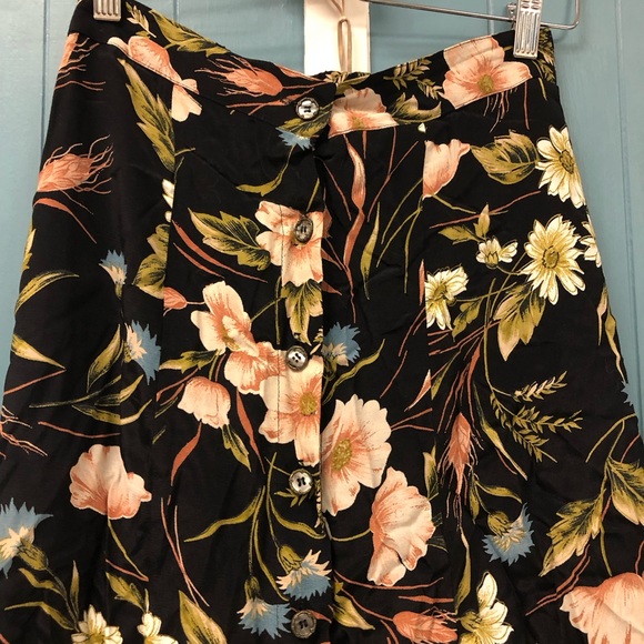 Vintage Y2K Karen Kane button up Floral Maxi skirt women’s size 8‎ made in USA - Picture 6 of 8